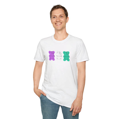 Genderqueer Pride Gummy Bears Unisex Softstyle T-Shirt