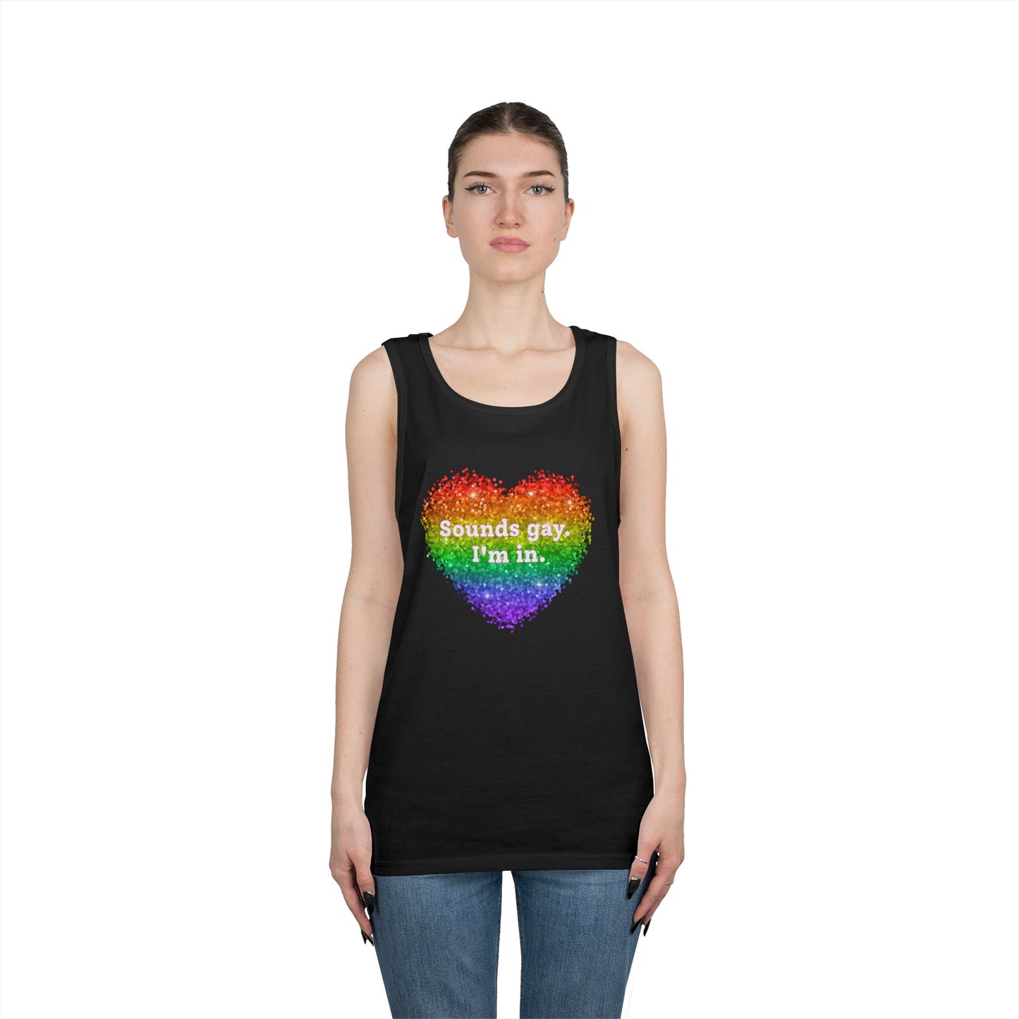 Sounds Gay I'm In Unisex Heavy Cotton Tank Top