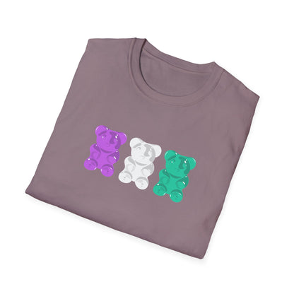 Genderqueer Pride Gummy Bears Unisex Softstyle T-Shirt
