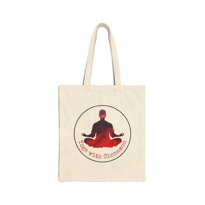 Yoga With Cinnamon Cotton Canvas Tote Bag