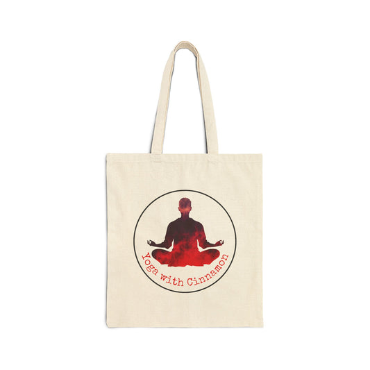 Yoga With Cinnamon Cotton Canvas Tote Bag