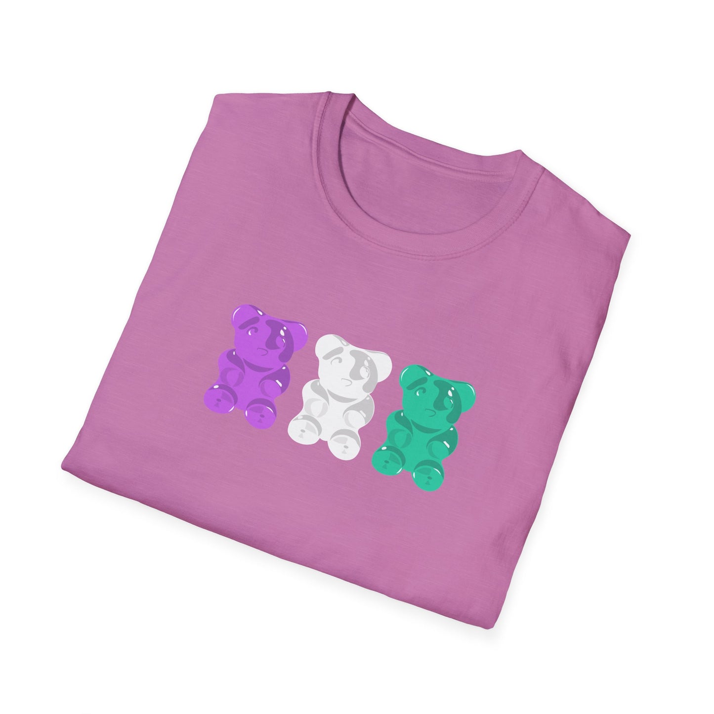 Genderqueer Pride Gummy Bears Unisex Softstyle T-Shirt