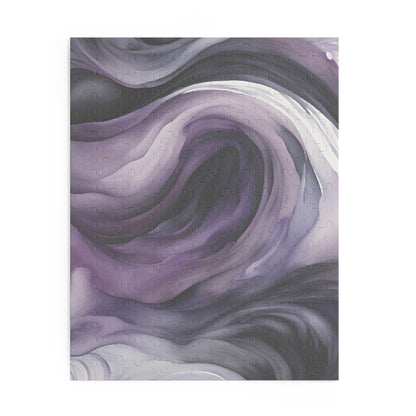 Dark Swirl Watercolor Puzzle (120, 252, 500-Piece)
