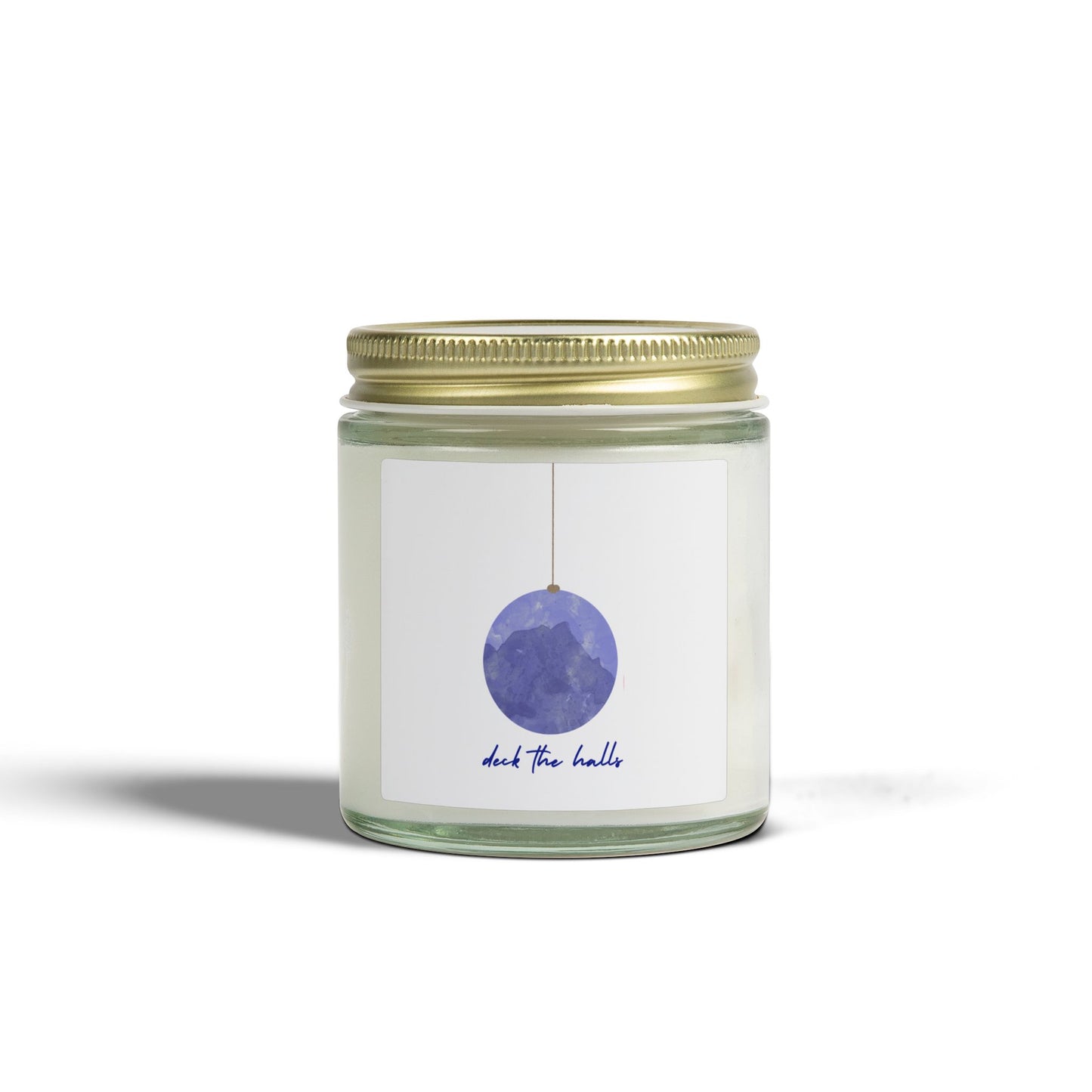 Deck the Halls Scented Candles, Coconut Apricot Wax (4oz, 9oz)