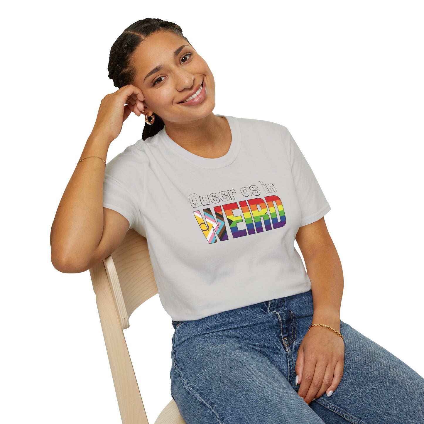 Queer As In Weird Unisex Softstyle T-Shirt