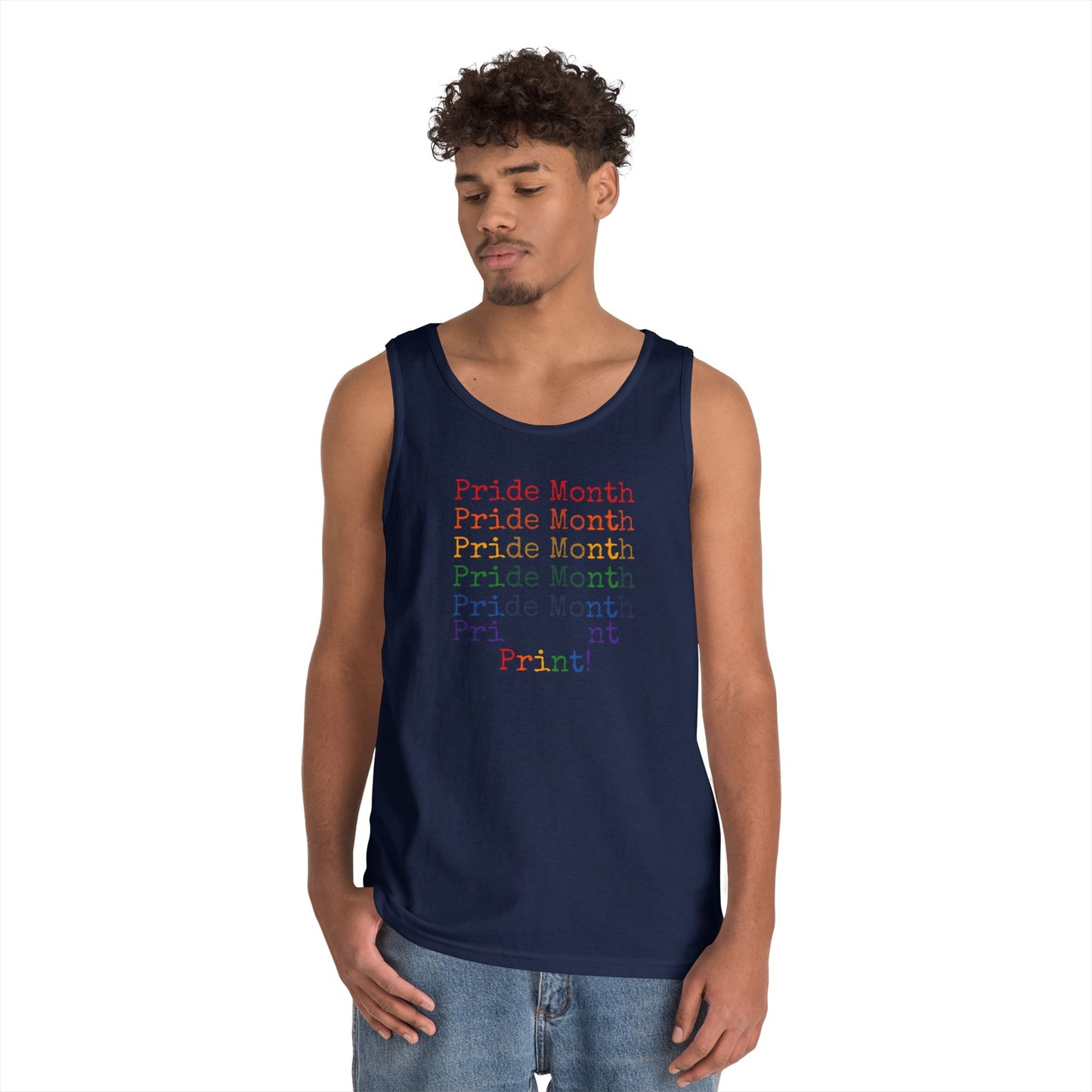 Pride Month PRINT Unisex Heavy Cotton Tank Top