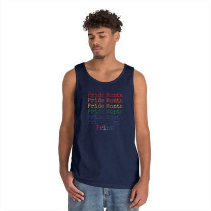 Pride Month PRINT Unisex Heavy Cotton Tank Top