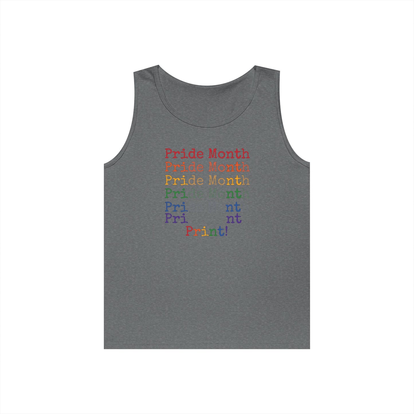 Pride Month PRINT Unisex Heavy Cotton Tank Top