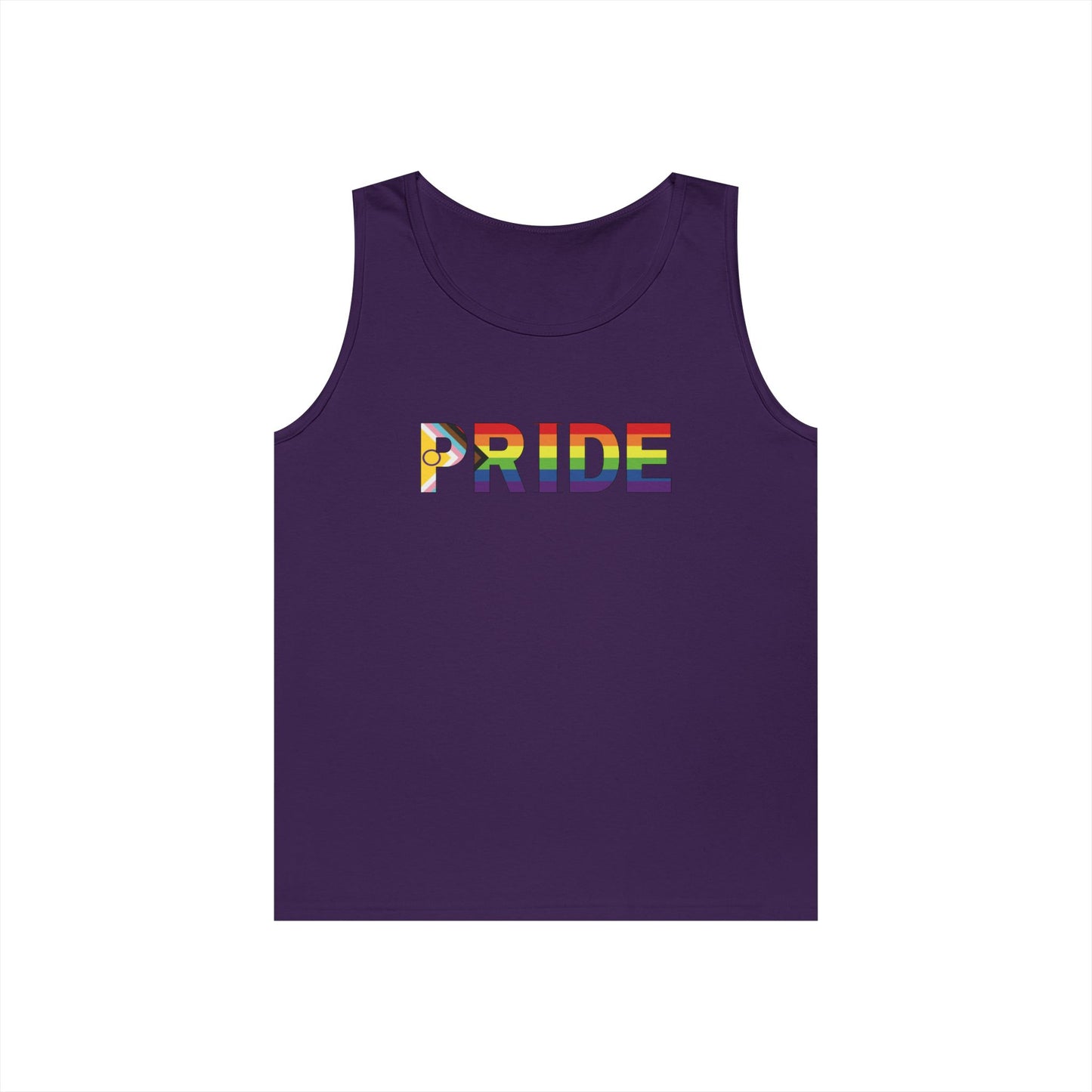 Inclusive Rainbow PRIDE Unisex Heavy Cotton Tank Top