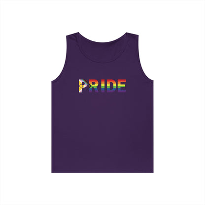 Inclusive Rainbow PRIDE Unisex Heavy Cotton Tank Top