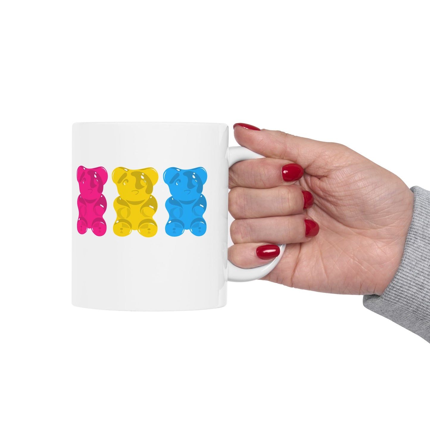 Pansexual Pride Gummy Bears Coffee Mug (11oz/15oz)