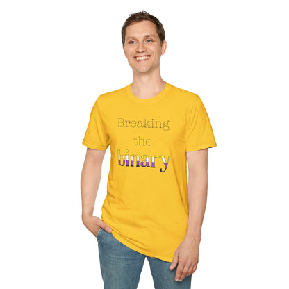 Breaking the Binary Pride Unisex Softstyle T-Shirt