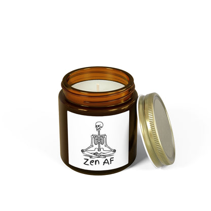 Zen AF Scented Candles, Coconut Apricot Wax (4oz, 9oz)