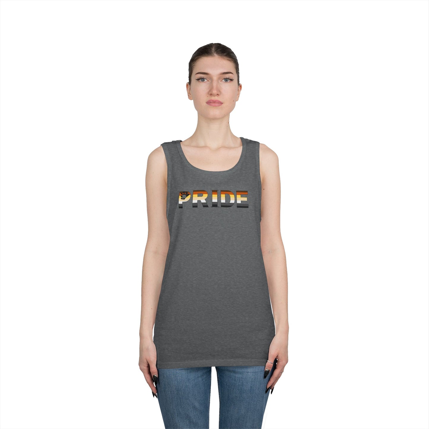 Bear PRIDE Unisex Heavy Cotton Tank Top
