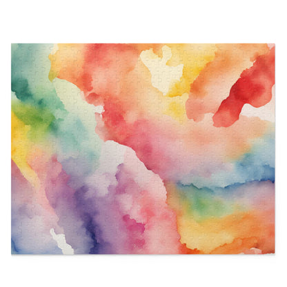 Rainbow Watercolor Puzzle (120, 252, 500-Piece)