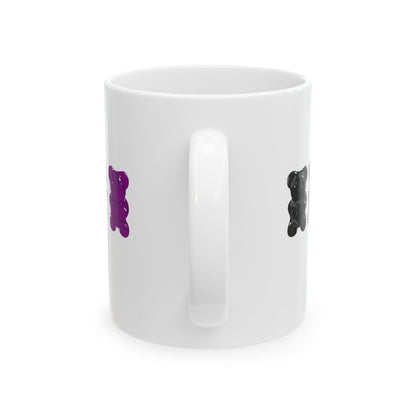 Asexual Pride Gummy Bears Coffee Mug (11oz/15oz)