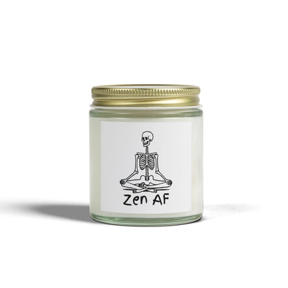 Zen AF Scented Candles, Coconut Apricot Wax (4oz, 9oz)