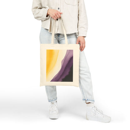 Nonbinary Watercolor Pride Canvas Tote
