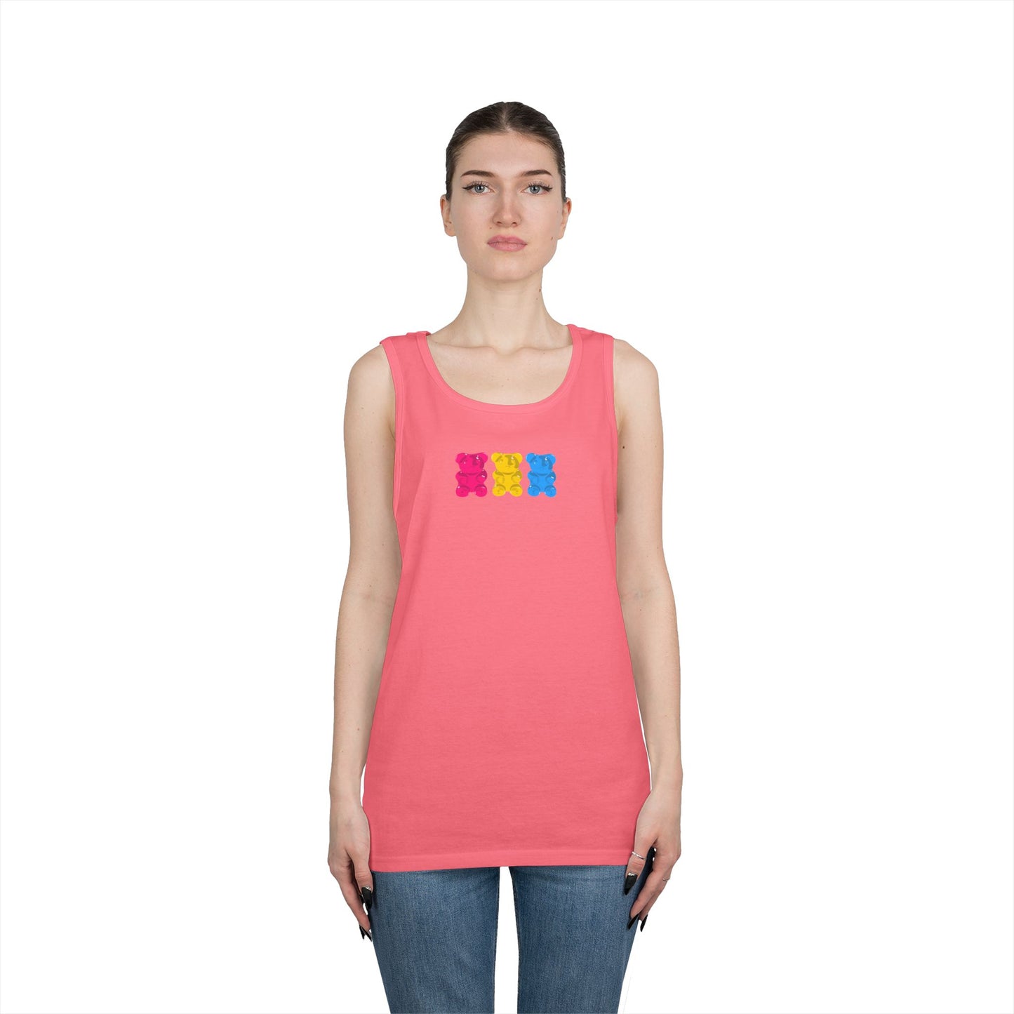 Pansexual Pride Gummy Bears Unisex Heavy Cotton Tank Top