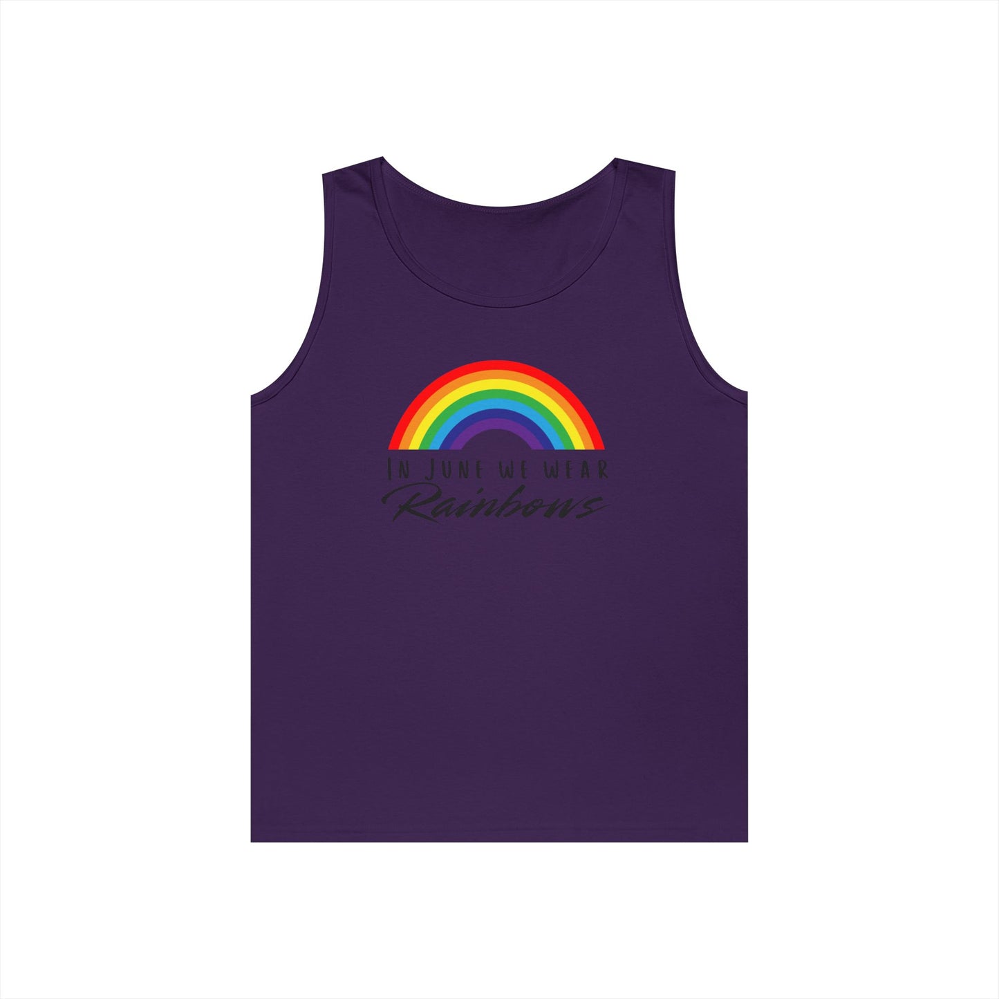 In June We Wear Rainbows Unisex Heavy Cotton Tank Top