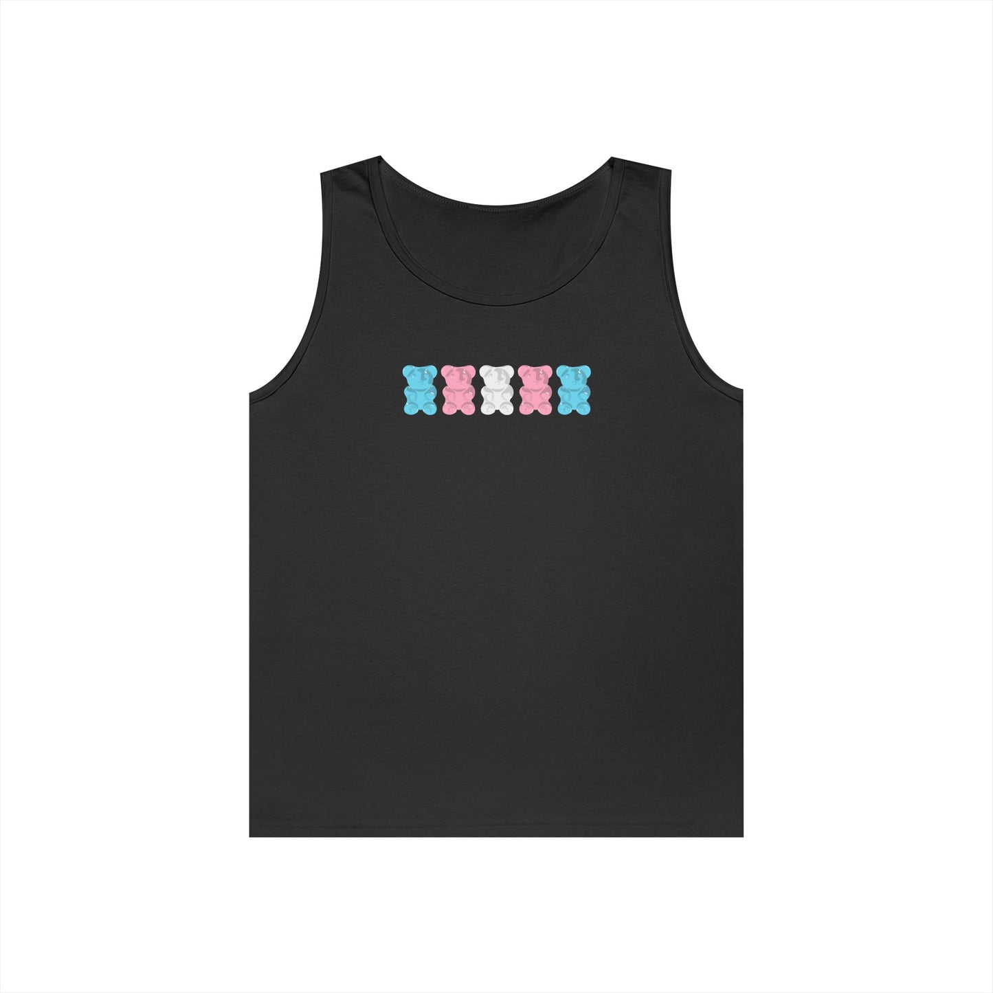 Trans Pride Gummy Bears Unisex Heavy Cotton Tank Top