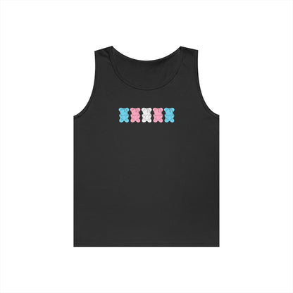 Trans Pride Gummy Bears Unisex Heavy Cotton Tank Top