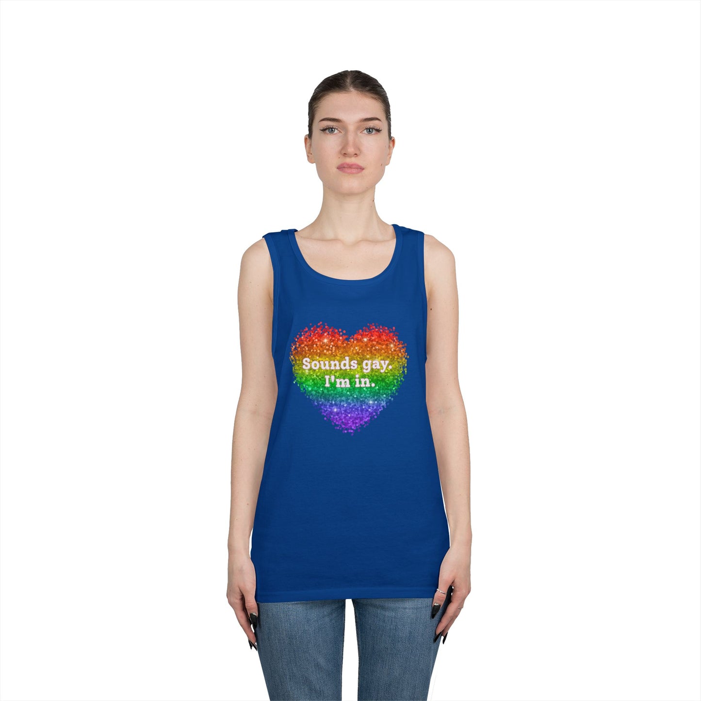 Sounds Gay I'm In Unisex Heavy Cotton Tank Top