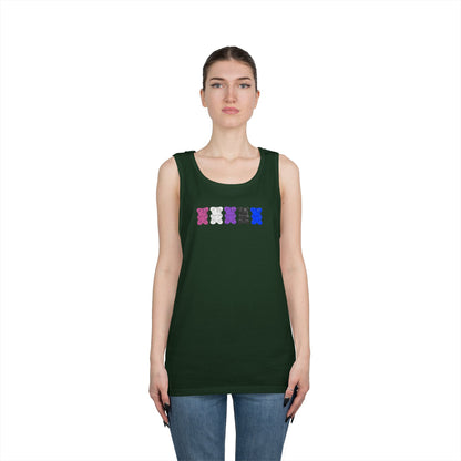 Genderfluid Pride Gummy Bears Unisex Heavy Cotton Tank Top