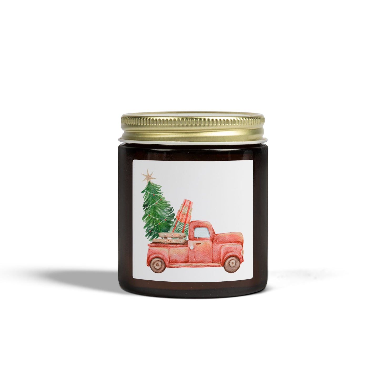 Old Red Truck Scented Candles, Coconut Apricot Wax (4oz, 9oz)