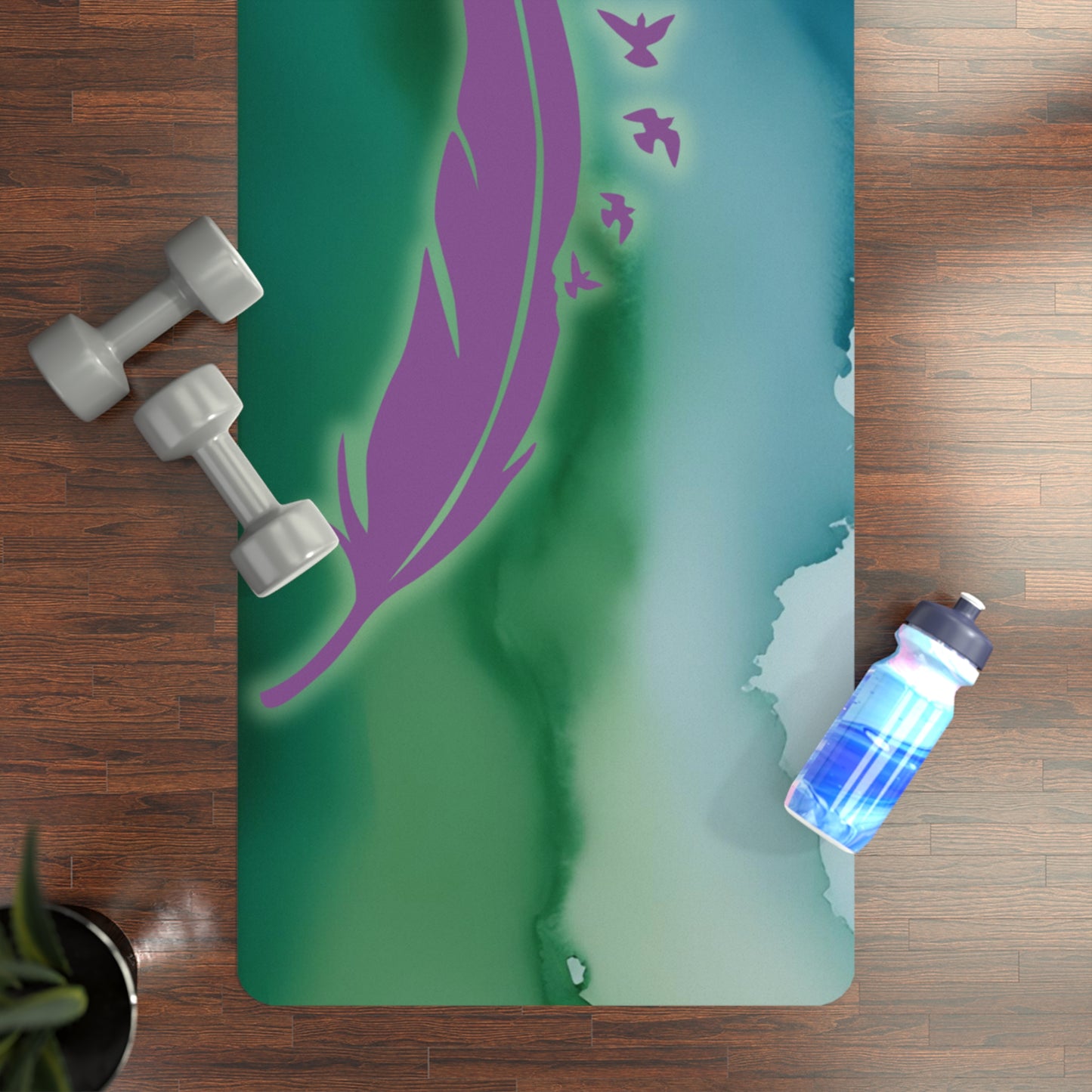 Birds of a Feather Rubber Yoga Mat