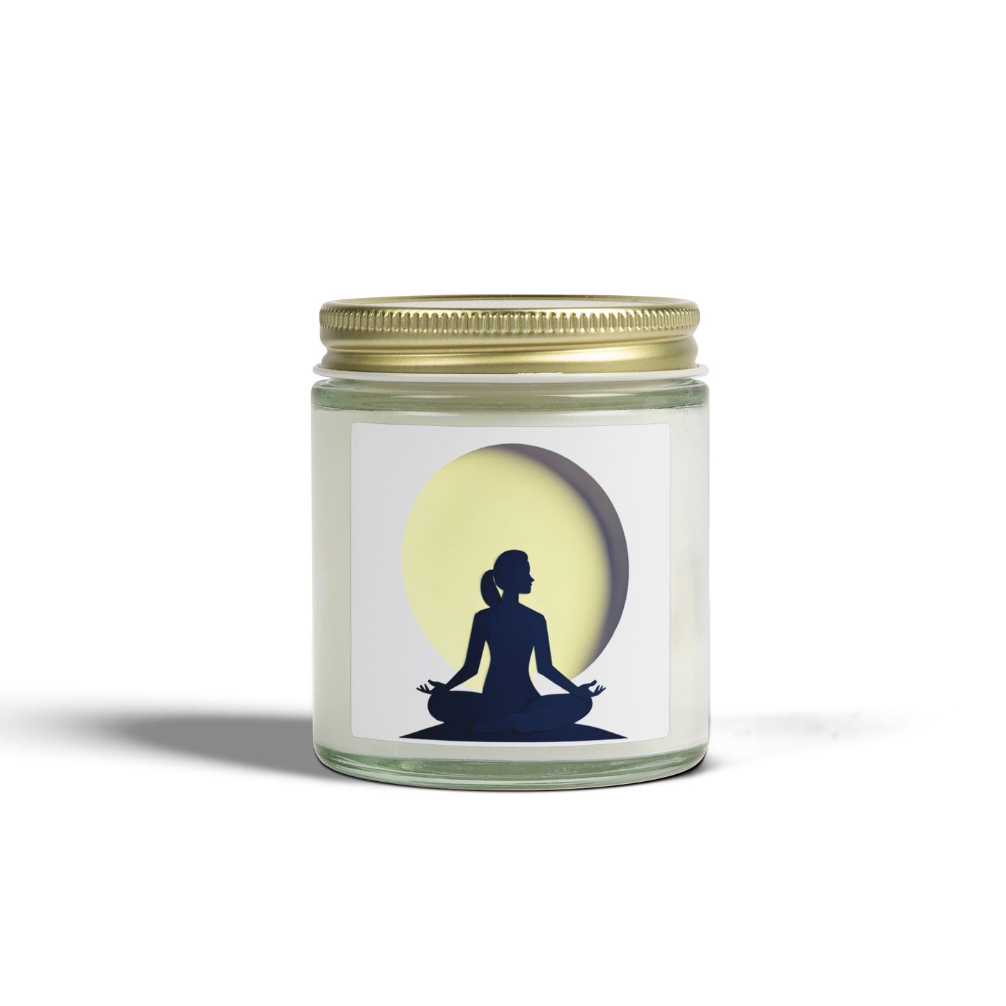 Yoga Moon Meditation Scented Candles, Coconut Apricot Wax (4oz, 9oz)
