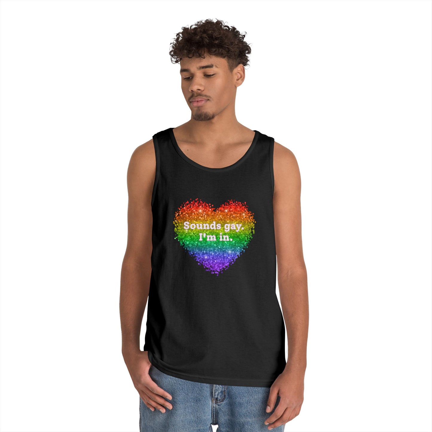Sounds Gay I'm In Unisex Heavy Cotton Tank Top