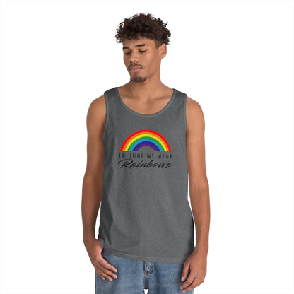 In June We Wear Rainbows Unisex Heavy Cotton Tank Top