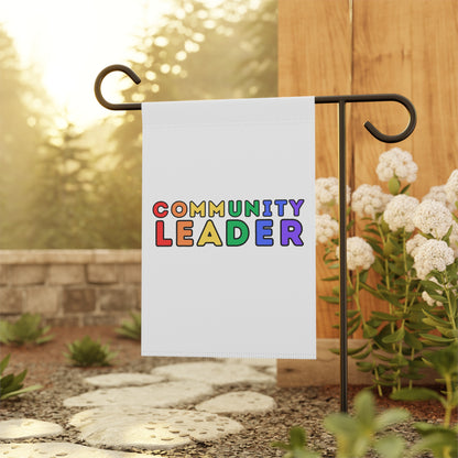 Community Leader Rainbow Garden Flag