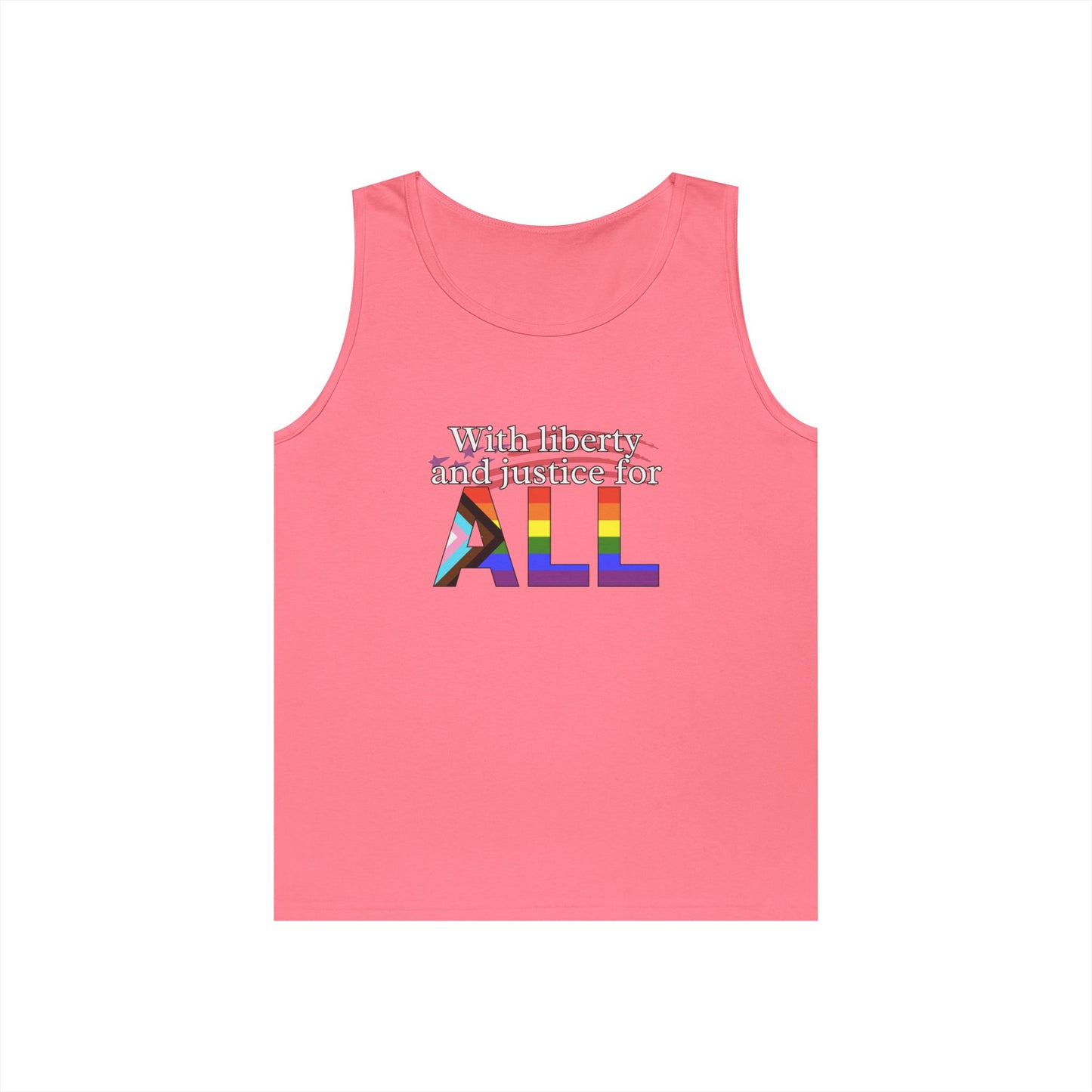 With Liberty and Justice for ALL Unisex Heavy Cotton Tank Top