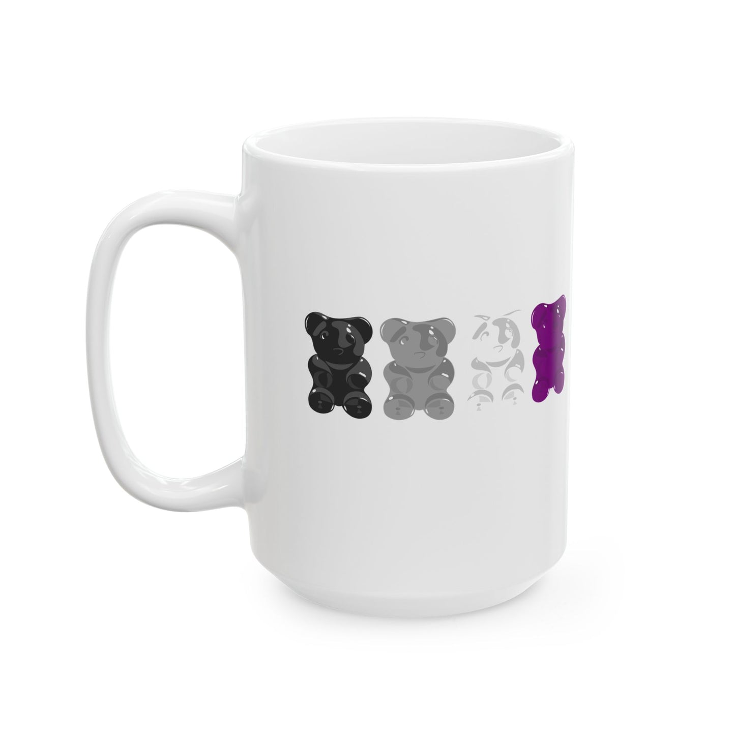 Asexual Pride Gummy Bears Coffee Mug (11oz/15oz)