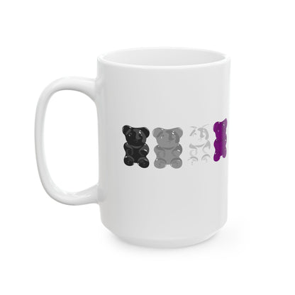 Asexual Pride Gummy Bears Coffee Mug (11oz/15oz)