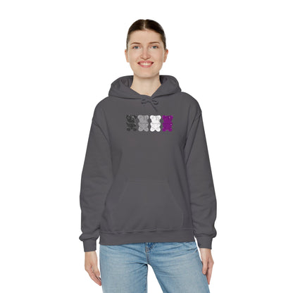 Asexual Pride Gummy Bears Unisex Heavy Blend™ Hooded Sweatshirt