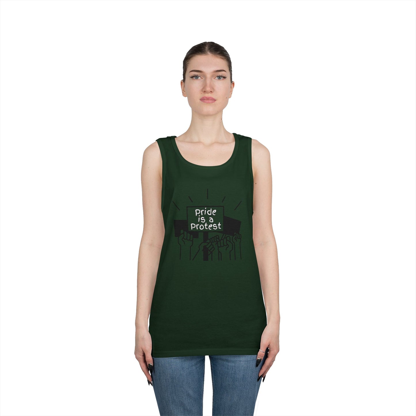 Pride Is A Protest Unisex Heavy Cotton Tank Top