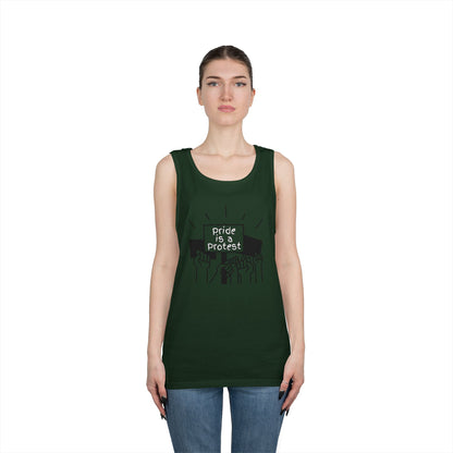 Pride Is A Protest Unisex Heavy Cotton Tank Top