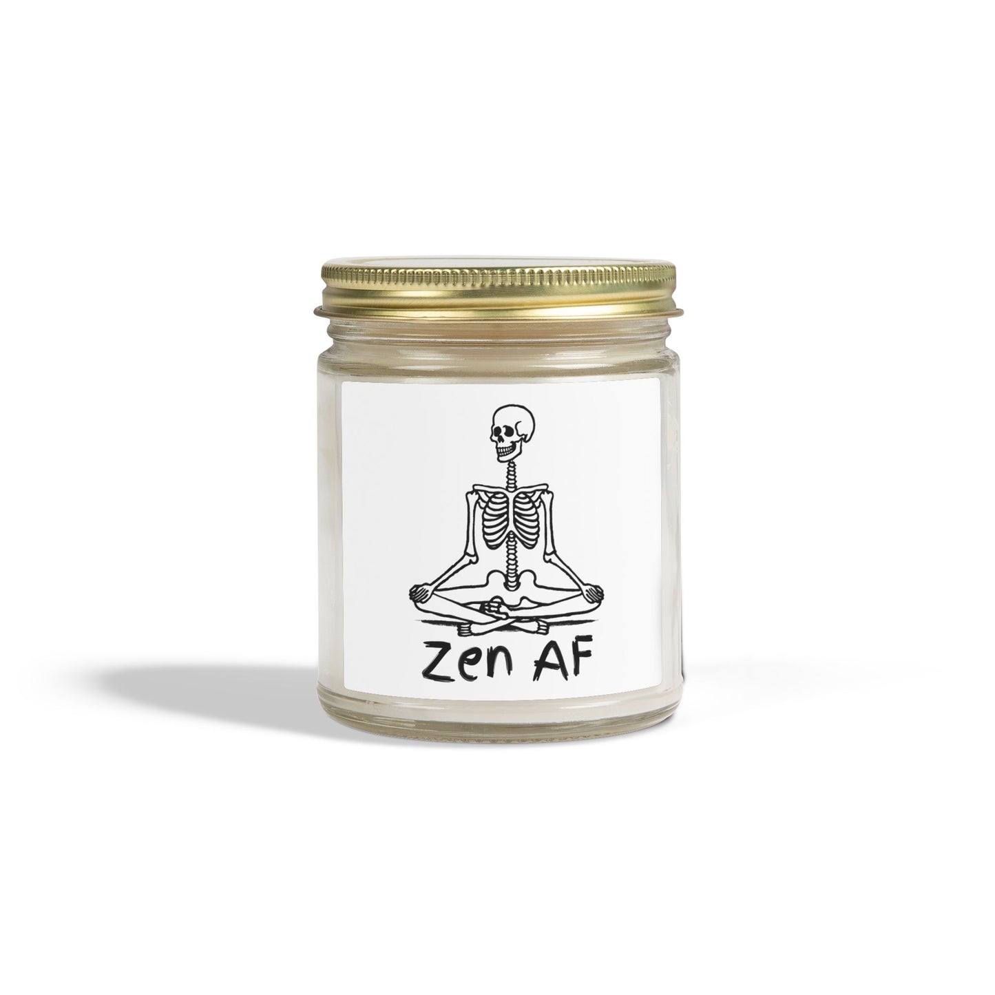 Zen AF Scented Candles, Coconut Apricot Wax (4oz, 9oz)