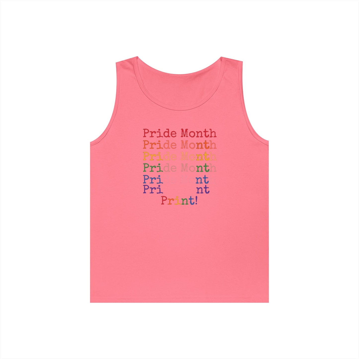 Pride Month PRINT Unisex Heavy Cotton Tank Top
