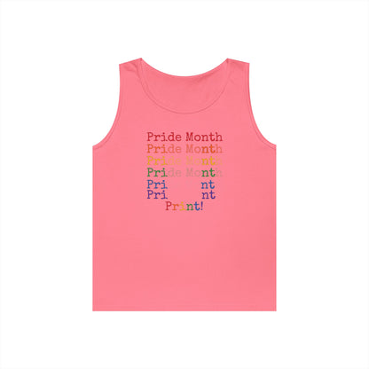 Pride Month PRINT Unisex Heavy Cotton Tank Top