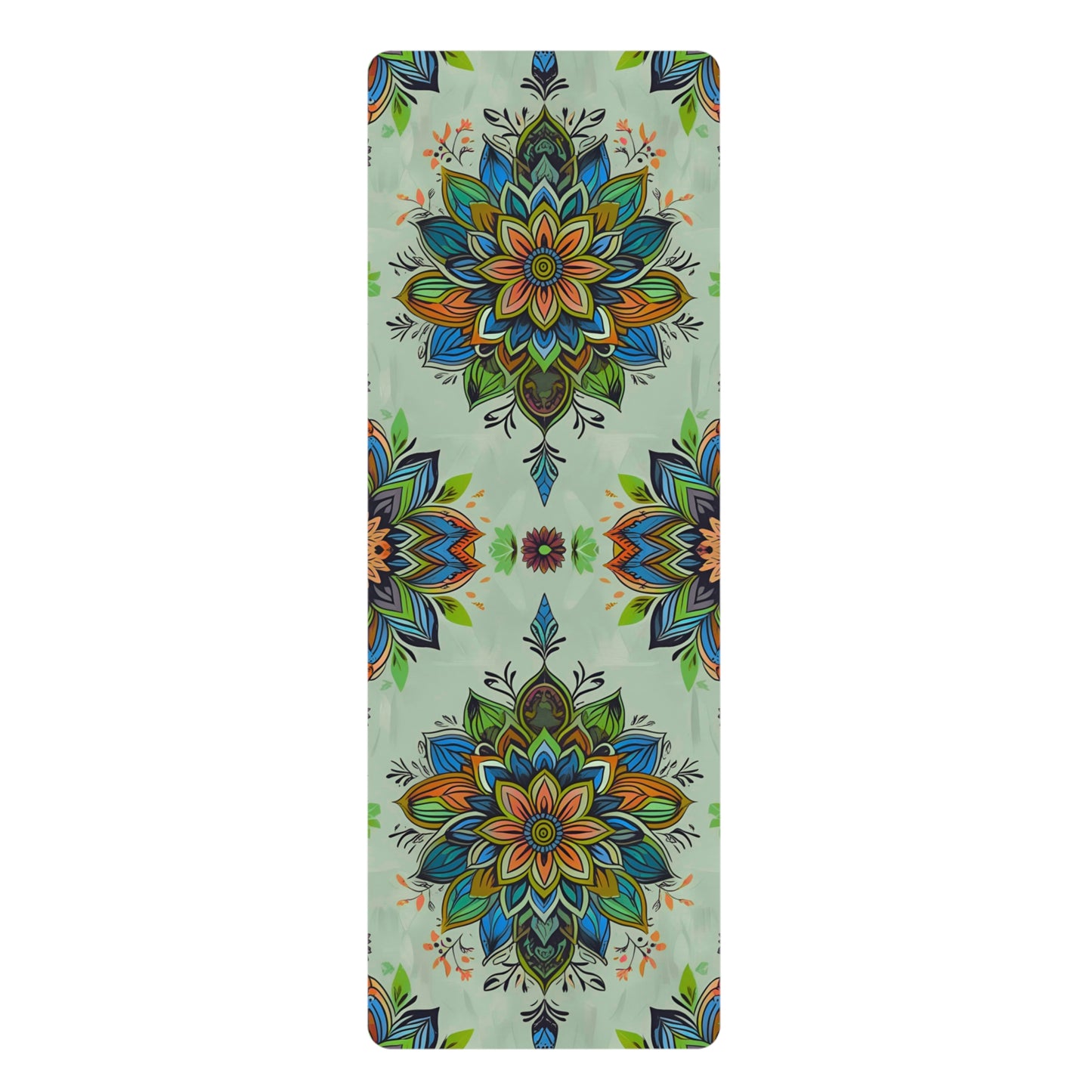Floral Meditation Rubber Yoga Mat