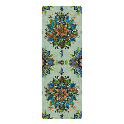 Floral Meditation Rubber Yoga Mat