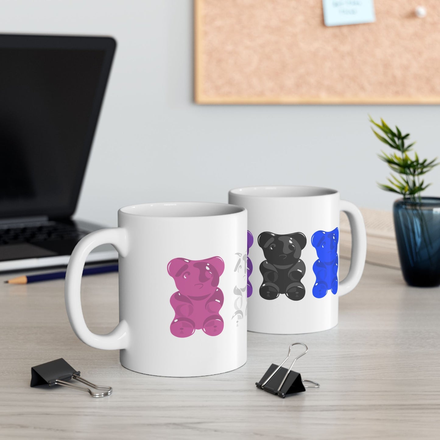 Genderfluid Pride Gummy Bears Coffee Mug (11oz/15oz)