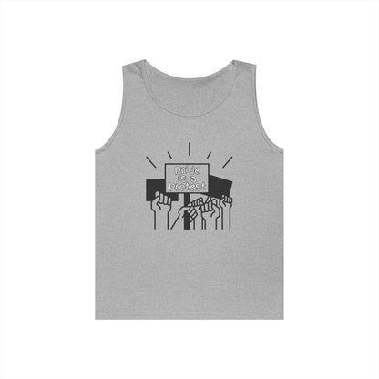 Pride Is A Protest Unisex Heavy Cotton Tank Top