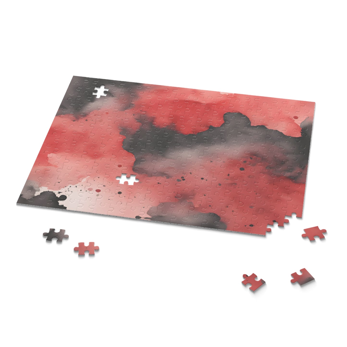 Black and Red Watercolor Puzzle (120, 252, 500-Piece)