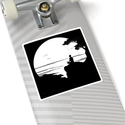Lakeside Meditation Kiss-Cut Stickers