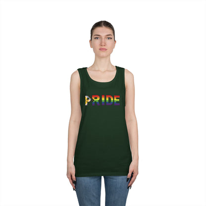 Inclusive Rainbow PRIDE Unisex Heavy Cotton Tank Top
